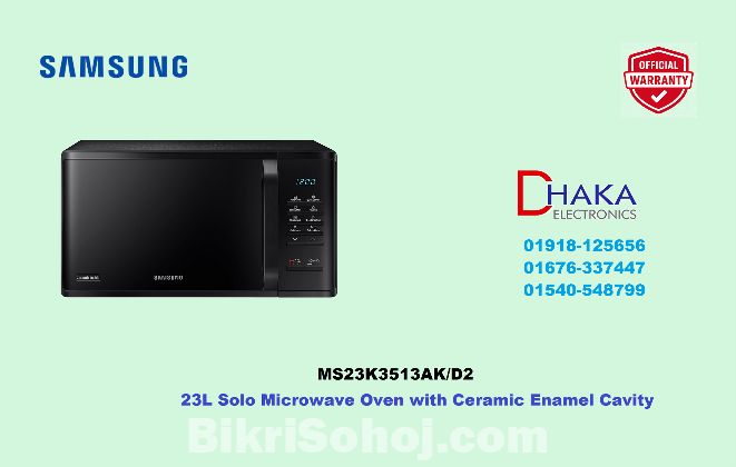 Samsung 23L Solo MS23K3513AK-D2 Microwave Oven